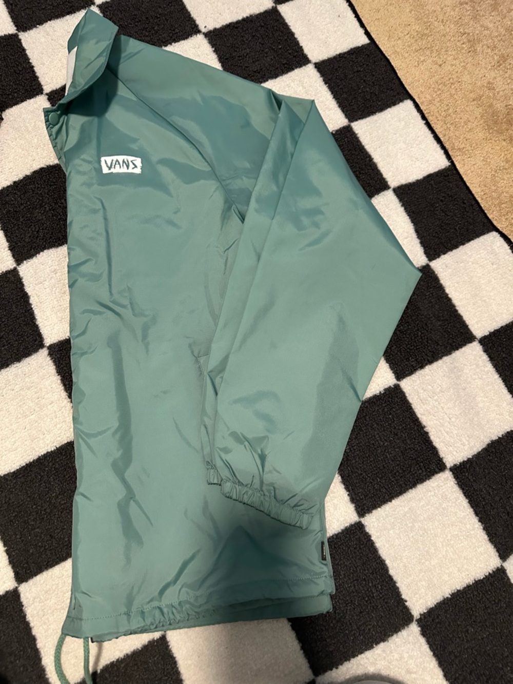 Vans Teal Green Lightweight Coach Shirt Jacket